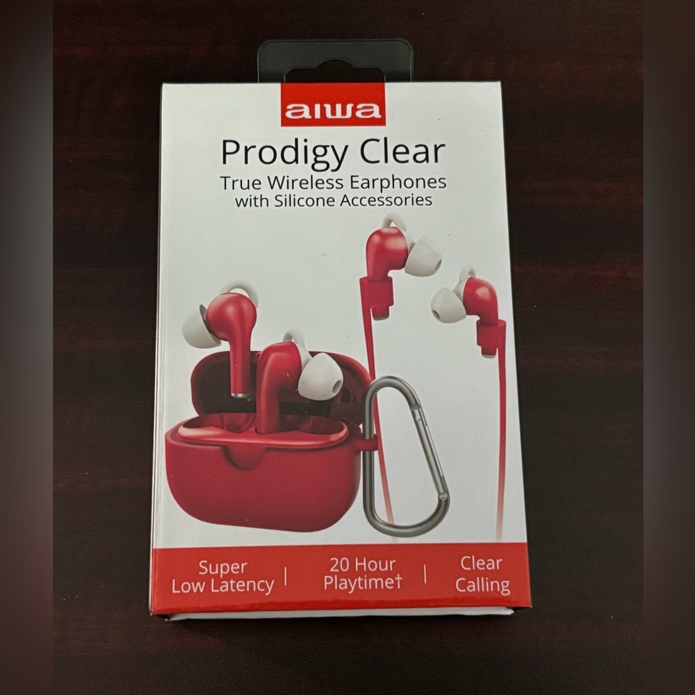 Prodigy Clear Red Earbud Headphones